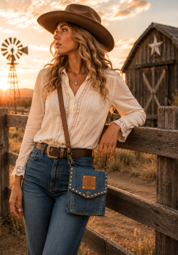 DAHLIA DENIM CROSSBODY BAG