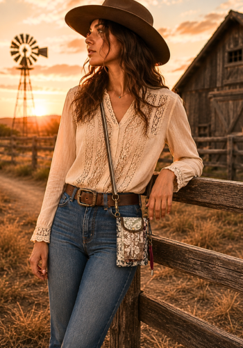 WILD BAROQUE PHONE CROSSBODY BAG