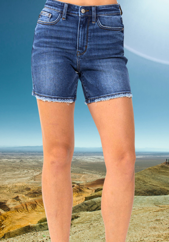 JUDY BLUE HIGH MID THIGH LENGTH SHORTS