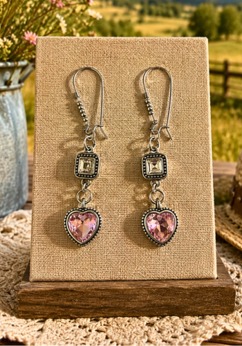 HEART & WINGS NECKLACE & EARRINGS SET