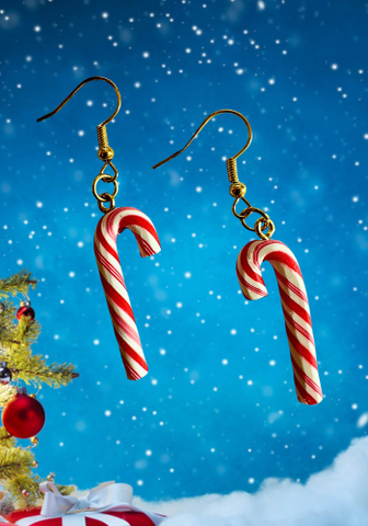 CANDY CANE EARRINGS