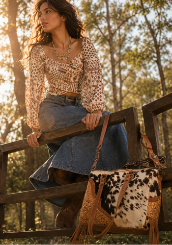 LAREDO HAND-TOOLED CONCEALED CARRY BAG