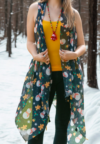 SNOWMAN CHRISTMAS VEST