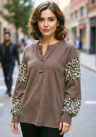ANIMAL URBAN RIB CONTRAST TOP