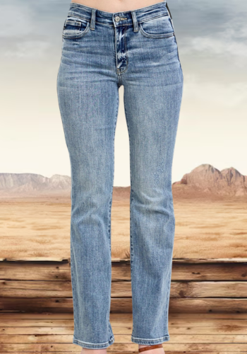 JUDY BLUE CORE MID-RISE BOOTCUT JEAN