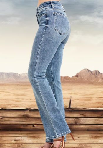 JUDY BLUE CORE MID-RISE BOOTCUT JEAN