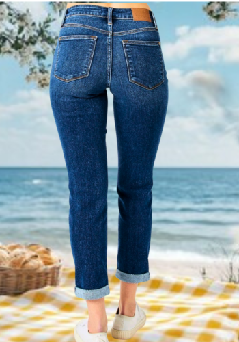 JUDY BLUE MID-RISE DESTROY SLIM JEAN