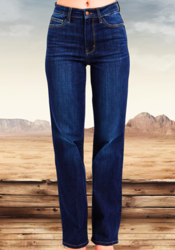 JUDY BLUE HIGH WAIST STRAIGHT LEG JEAN