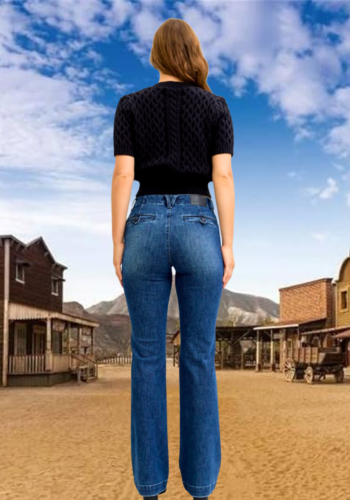 JUDY BLUE TROUSER BOOT CUT TC & WELT POCKET JEANS