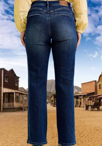 JUDY BLUE MID-RISE ALEX BOOTCUT WITH COWGIRL SEAMING JEAN