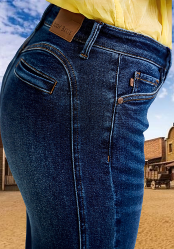 JUDY BLUE MID-RISE ALEX BOOTCUT WITH COWGIRL SEAMING JEAN
