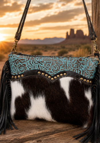 MESCALARO HILL LEATHER & HAIRON BAG