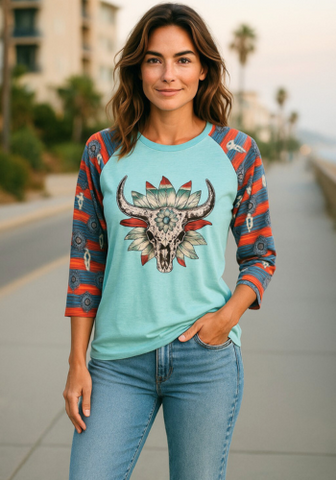 ALBUQUERQUE SKY RAGLAN SHIRT