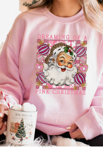 DREAMING OF A PINK CHRISTMAS SWEATSHIRT