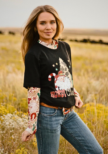 HOWDY SANTA TEE SHIRT