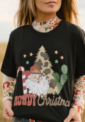 HOWDY SANTA TEE SHIRT