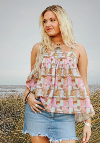 RODEO RUFFLES TOP