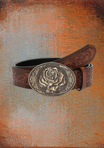 WESTERN RETRO DRAGON PATTERN BELT-40'
