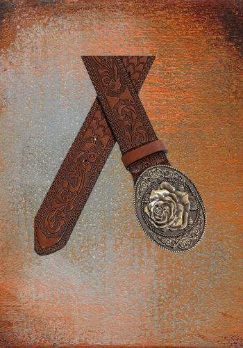 WESTERN RETRO DRAGON PATTERN BELT-40'