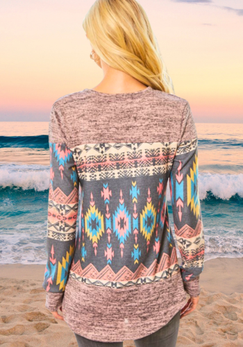 AZTEC PRINT HACCI TOP