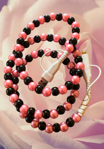 PINK & BLACK 4 IN 1 CHARGING CABLE