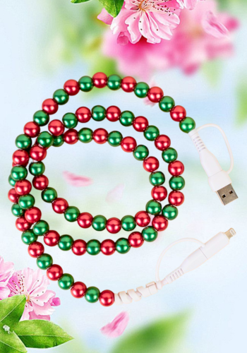 RED & GREEN 4-IN-1 CHARGING CABLE