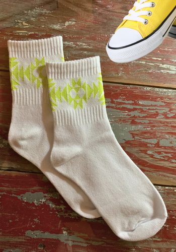 NEON LIME SOCKS