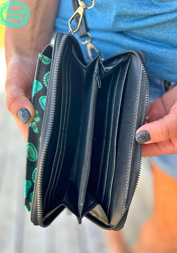 FOREVER IN TURQUOISE PHONE WALLET BAG