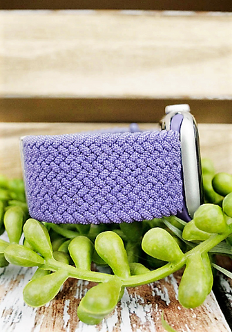 IT'S MY TIME LAVENDER ADJUSTABLE APPLE WATCH BAND