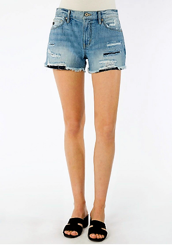 KANCAN MID RISE MOM SHORTS